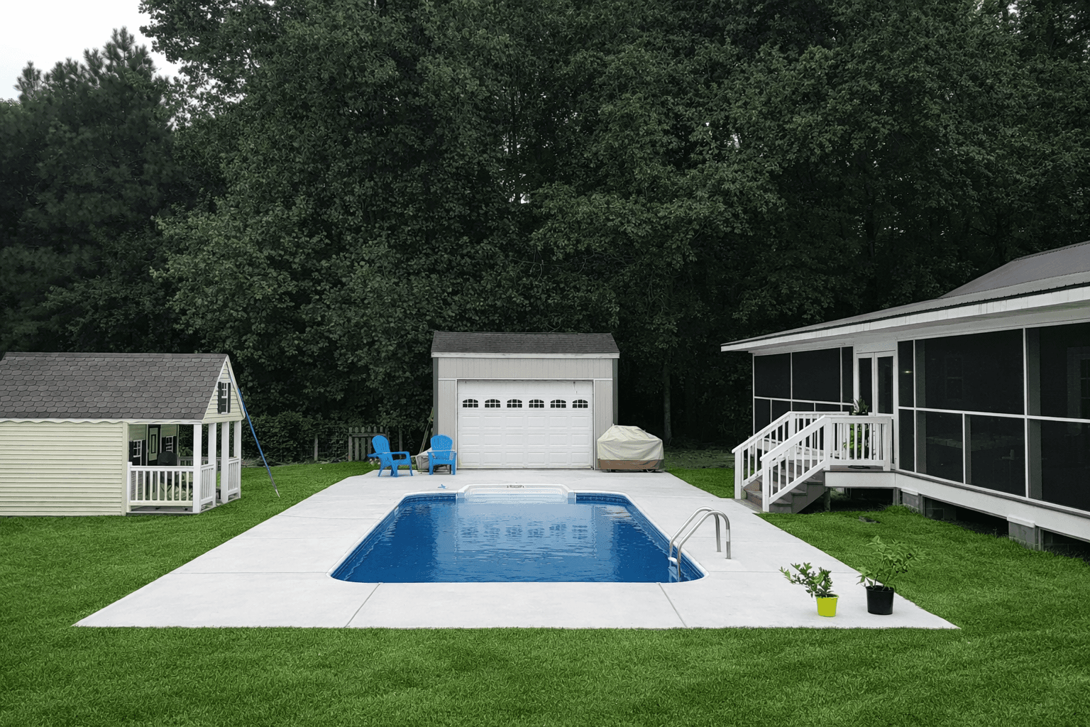 in ground pool